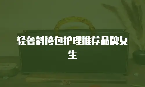 轻奢斜挎包护理推荐品牌女生