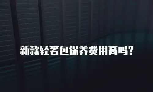 新款轻奢包保养费用高吗？