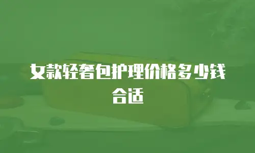 女款轻奢包护理价格多少钱合适
