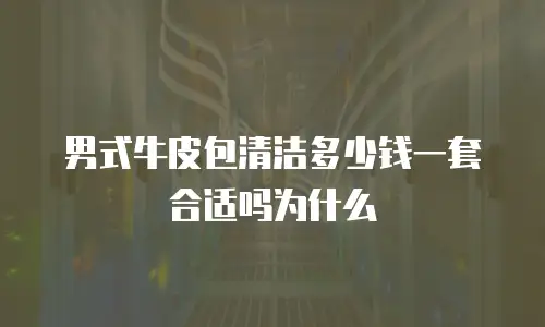 男式牛皮包清洁多少钱一套合适吗为什么