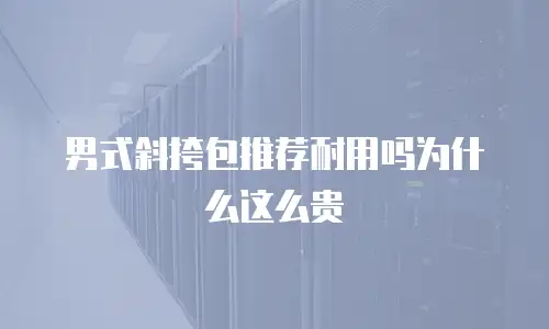 男式斜挎包推荐耐用吗为什么这么贵