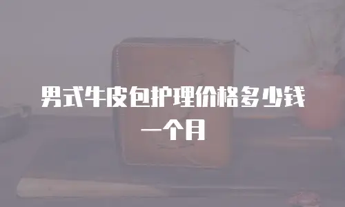 男式牛皮包护理价格多少钱一个月