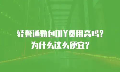 轻奢通勤包DIY费用高吗？为什么这么便宜？