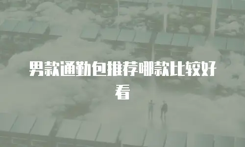 男款通勤包推荐哪款比较好看