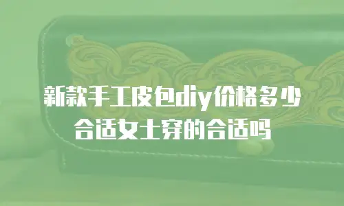 新款手工皮包diy价格多少合适女士穿的合适吗