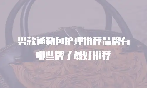 男款通勤包护理推荐品牌有哪些牌子最好推荐