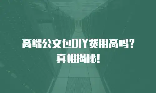高端公文包DIY费用高吗？真相揭秘！