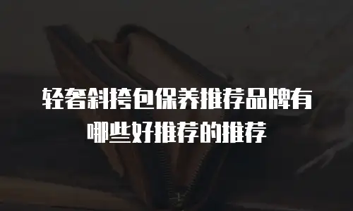 轻奢斜挎包保养推荐品牌有哪些好推荐的推荐