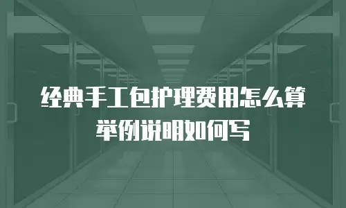 经典手工包护理费用怎么算举例说明如何写