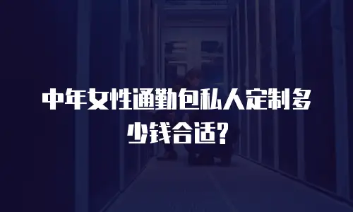 中年女性通勤包私人定制多少钱合适?