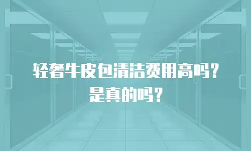 轻奢牛皮包清洁费用高吗？是真的吗？