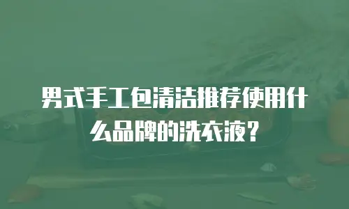 男式手工包清洁推荐使用什么品牌的洗衣液？