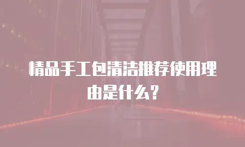 精品手工包清洁推荐使用理由是什么？
