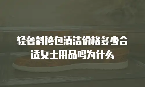 轻奢斜挎包清洁价格多少合适女士用品吗为什么