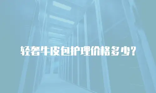 轻奢牛皮包护理价格多少？