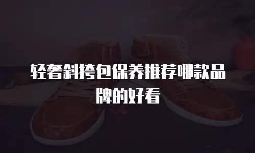 轻奢斜挎包保养推荐哪款品牌的好看