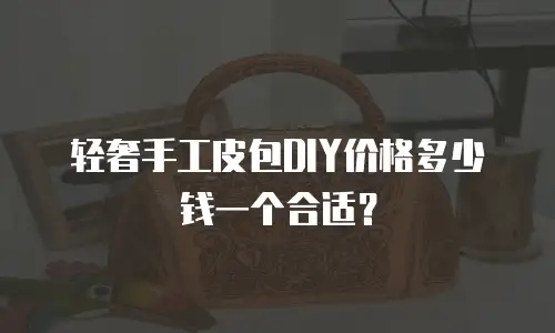 轻奢手工皮包DIY价格多少钱一个合适？