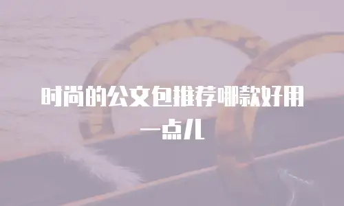 时尚的公文包推荐哪款好用一点儿
