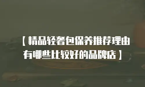 【精品轻奢包保养推荐理由有哪些比较好的品牌店】