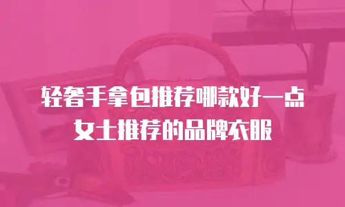 轻奢手拿包推荐哪款好一点女士推荐的品牌衣服