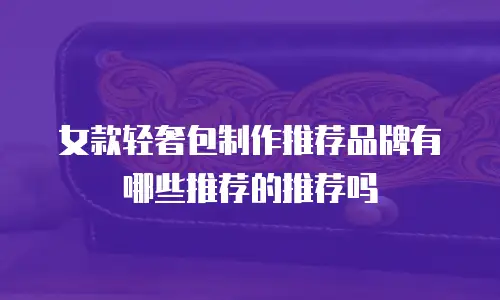 女款轻奢包制作推荐品牌有哪些推荐的推荐吗