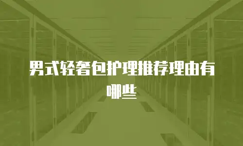 男式轻奢包护理推荐理由有哪些