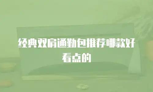 经典双肩通勤包推荐哪款好看点的