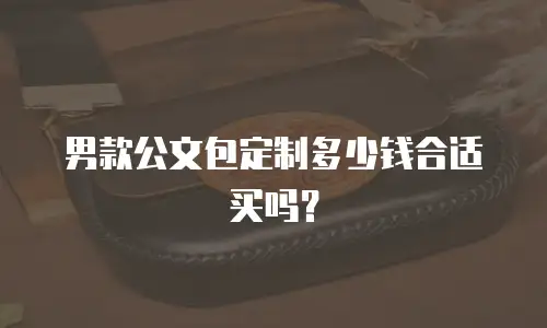 男款公文包定制多少钱合适买吗？