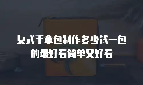 女式手拿包制作多少钱一包的最好看简单又好看