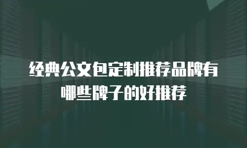 经典公文包定制推荐品牌有哪些牌子的好推荐