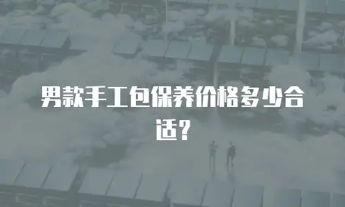 男款手工包保养价格多少合适？