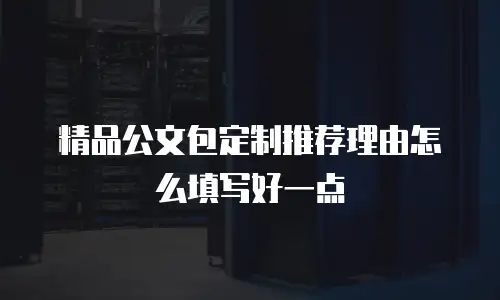精品公文包定制推荐理由怎么填写好一点