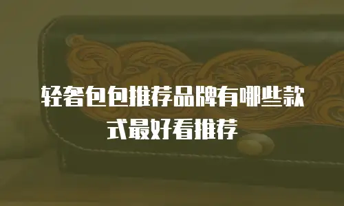 轻奢包包推荐品牌有哪些款式最好看推荐