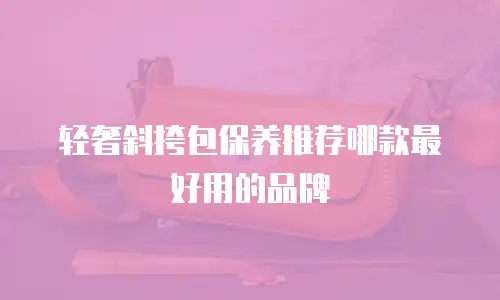 轻奢斜挎包保养推荐哪款最好用的品牌