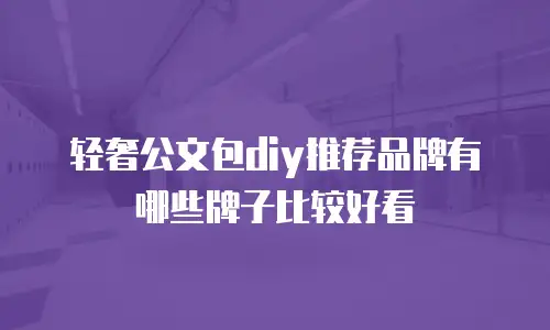 轻奢公文包diy推荐品牌有哪些牌子比较好看