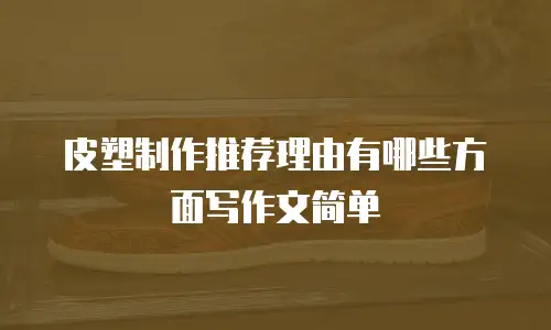 皮塑制作推荐理由有哪些方面写作文简单