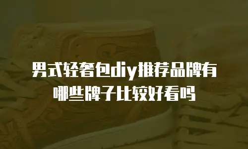 男式轻奢包diy推荐品牌有哪些牌子比较好看吗