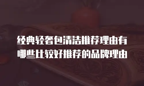 经典轻奢包清洁推荐理由有哪些比较好推荐的品牌理由
