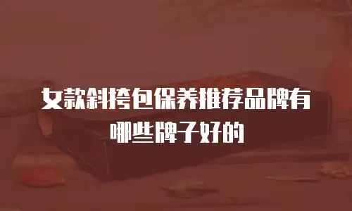 女款斜挎包保养推荐品牌有哪些牌子好的
