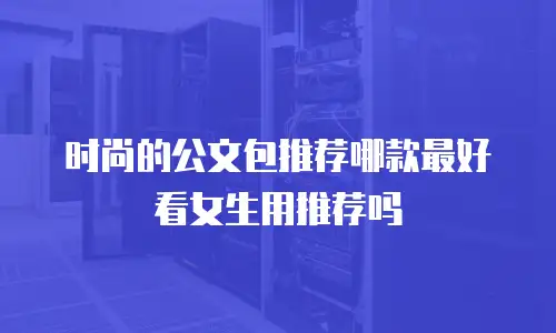 时尚的公文包推荐哪款最好看女生用推荐吗