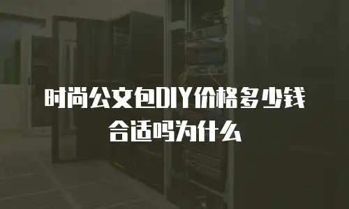 时尚公文包DIY价格多少钱合适吗为什么