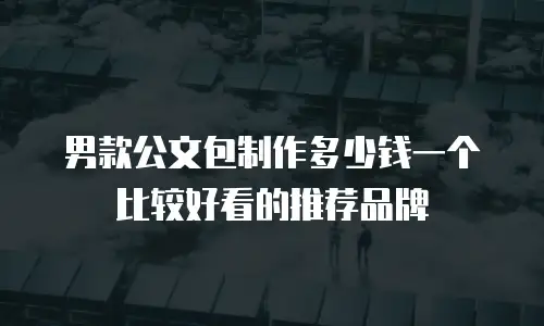 男款公文包制作多少钱一个比较好看的推荐品牌