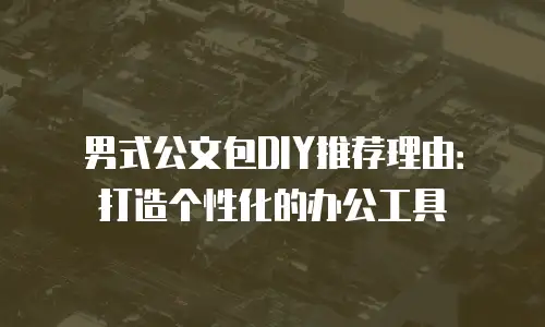 男式公文包DIY推荐理由：打造个性化的办公工具