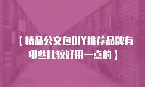 【精品公文包DIY推荐品牌有哪些比较好用一点的】
