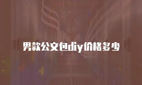 男款公文包diy价格多少