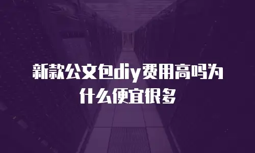 新款公文包diy费用高吗为什么便宜很多