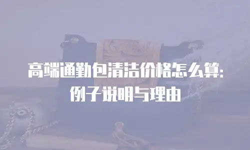 高端通勤包清洁价格怎么算：例子说明与理由