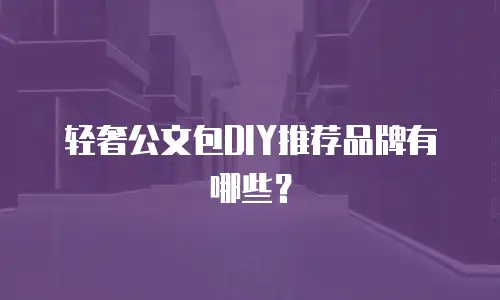 轻奢公文包DIY推荐品牌有哪些？