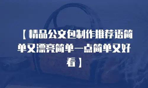 【精品公文包制作推荐语简单又漂亮简单一点简单又好看】