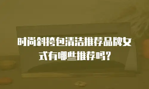 时尚斜挎包清洁推荐品牌女式有哪些推荐吗？